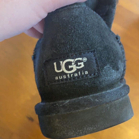 UGG Tall Bailey Button Boot 6 GUC Black - Picture 16 of 16
